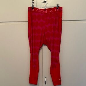 LIKE NEW Adidas x Marimekko Techfit Primegreen Leggings Workout Polka Dots
